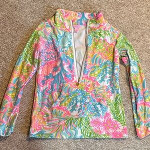 Lilly Pulitzer Multi-Color Tropical Print Pullover
